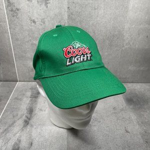 Coors Light Beer Hat / Baseball Cap Embroidered Logo Adjustable Green